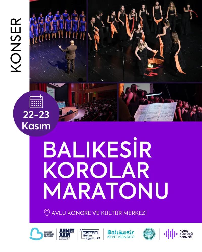 Balıkesir bu yıl 10. Korolar Maratonuna ev sahipliği yapacak