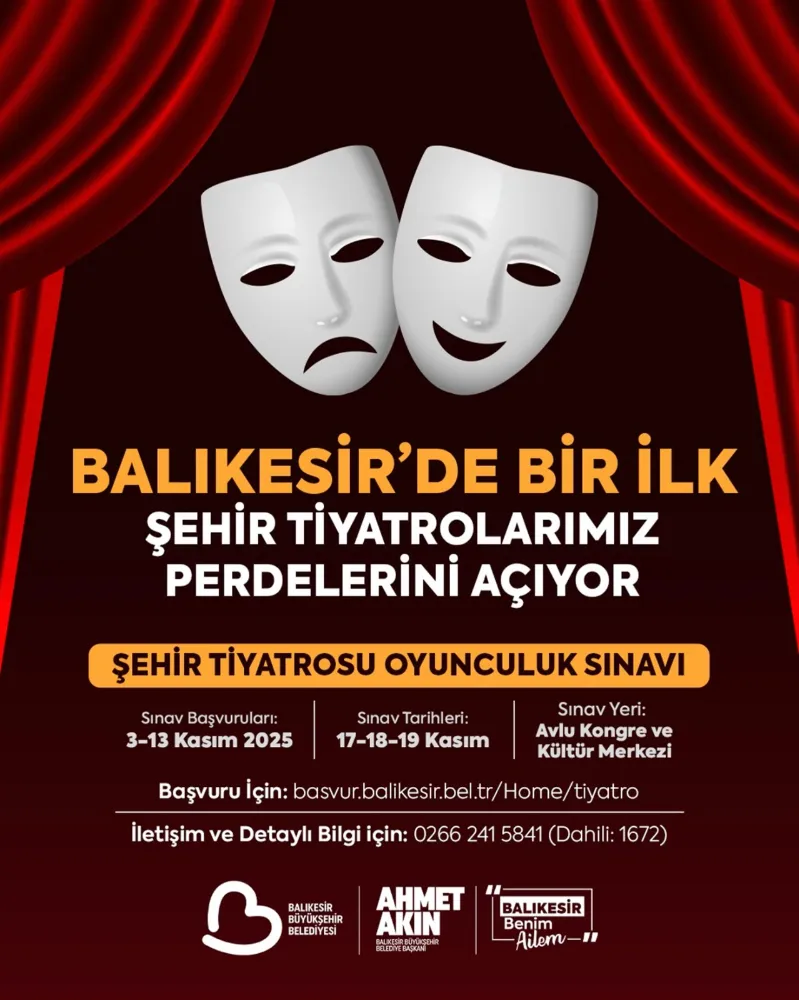 Başkan Akın “Şehir Tiyatrosu”nu kuruyor