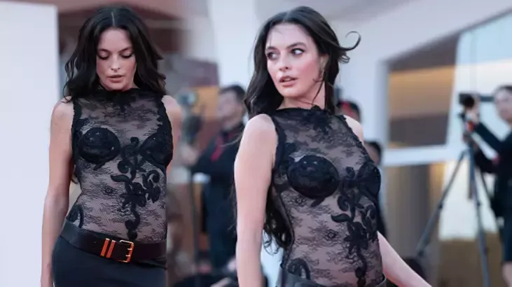 Melis Sezen Venedik Film Festivali’nde Siyah Elbisesiyle Büyüledi